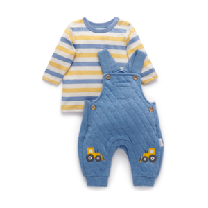 
                  
                    FROST QUILTED OVERALL SET BY PUREBABY
                  
                