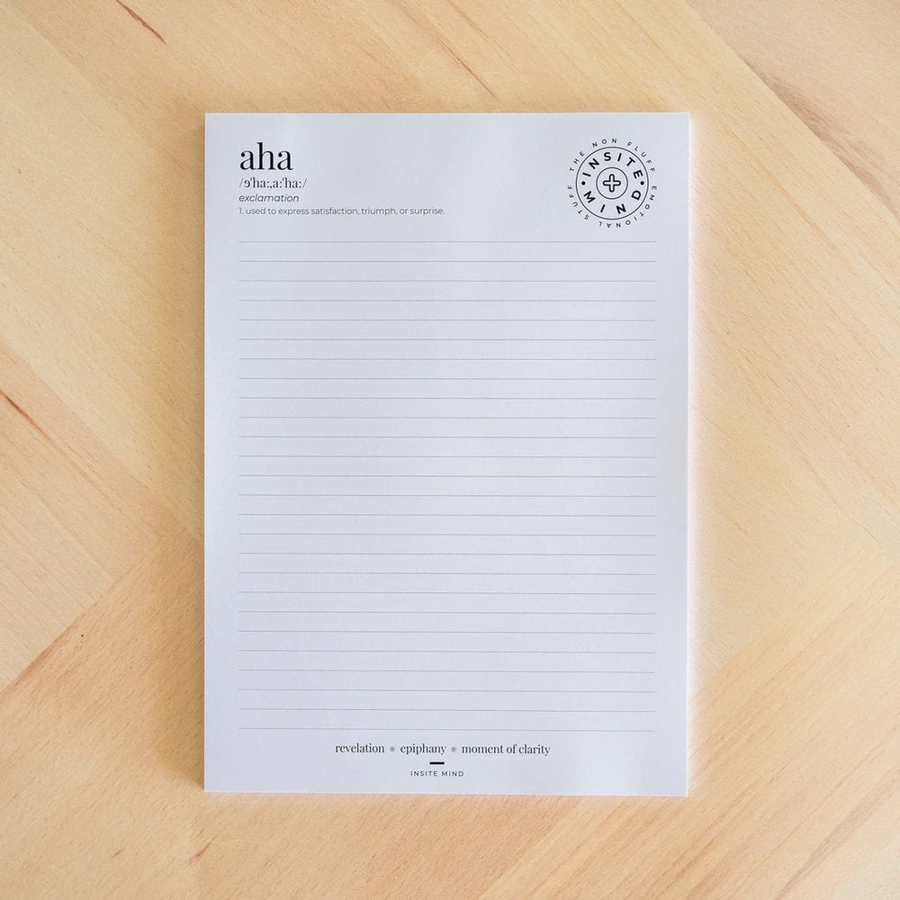 AHA NOTE PAD BY INSITE MIND