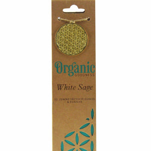 
                  
                    WHITE SAGE INCENSE CONES BY ORGANIC GOODNESS
                  
                