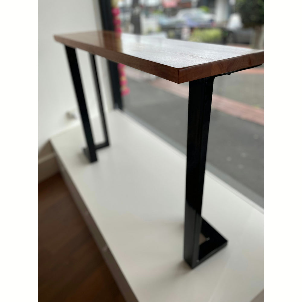 
                  
                    SOLID HARDWOOD CONSOLE TABLE METAL Y LEGS
                  
                