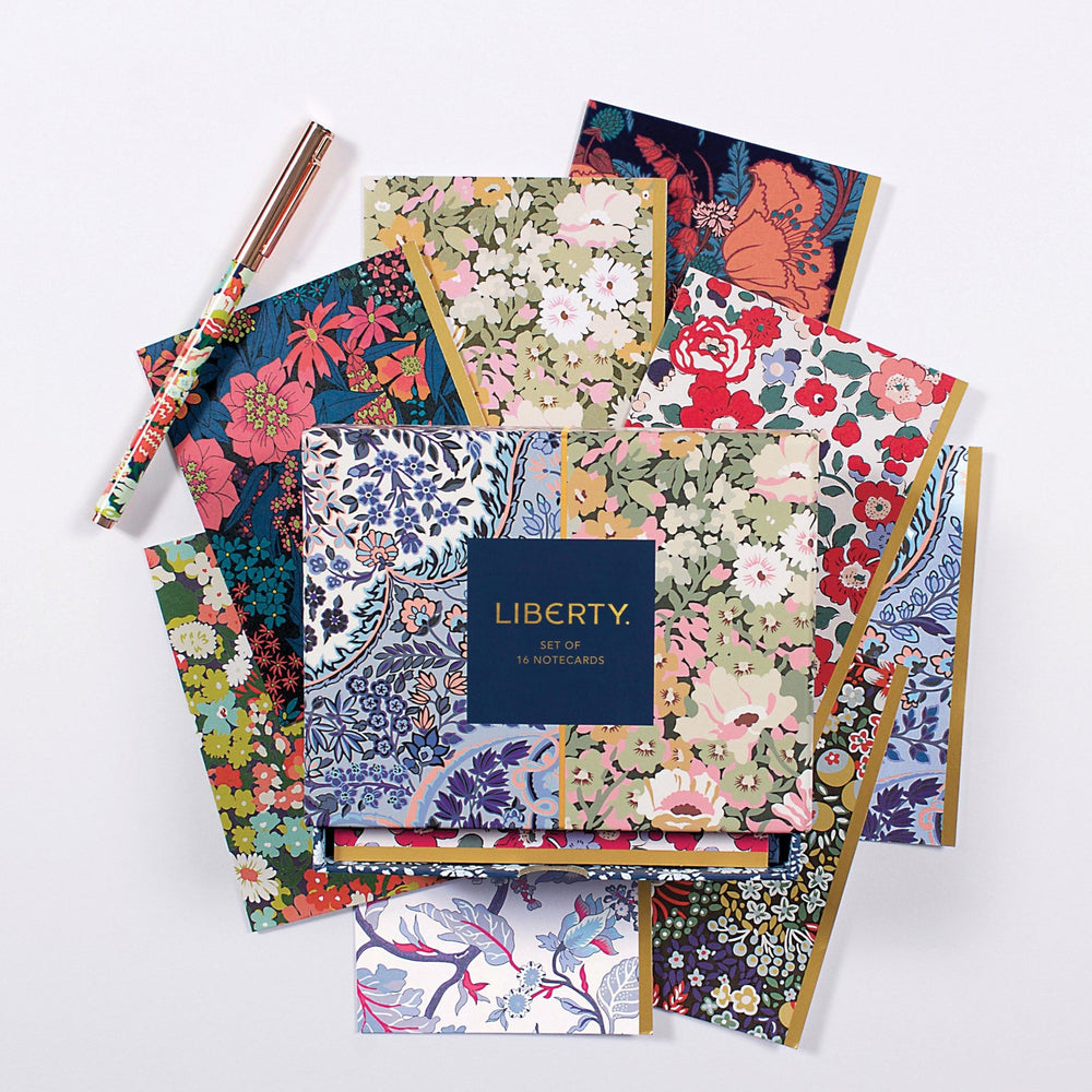 FLORAL GREETING NOTECARD SET BY GALISON LIBERTY
