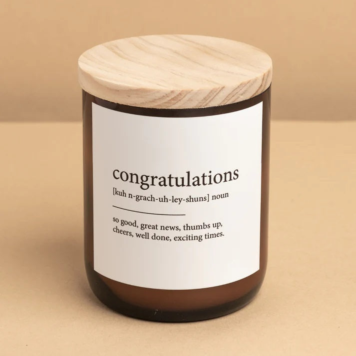 CONGRATULATIONS CANDLE BY THE COMMONFOLK COLLECTIVE