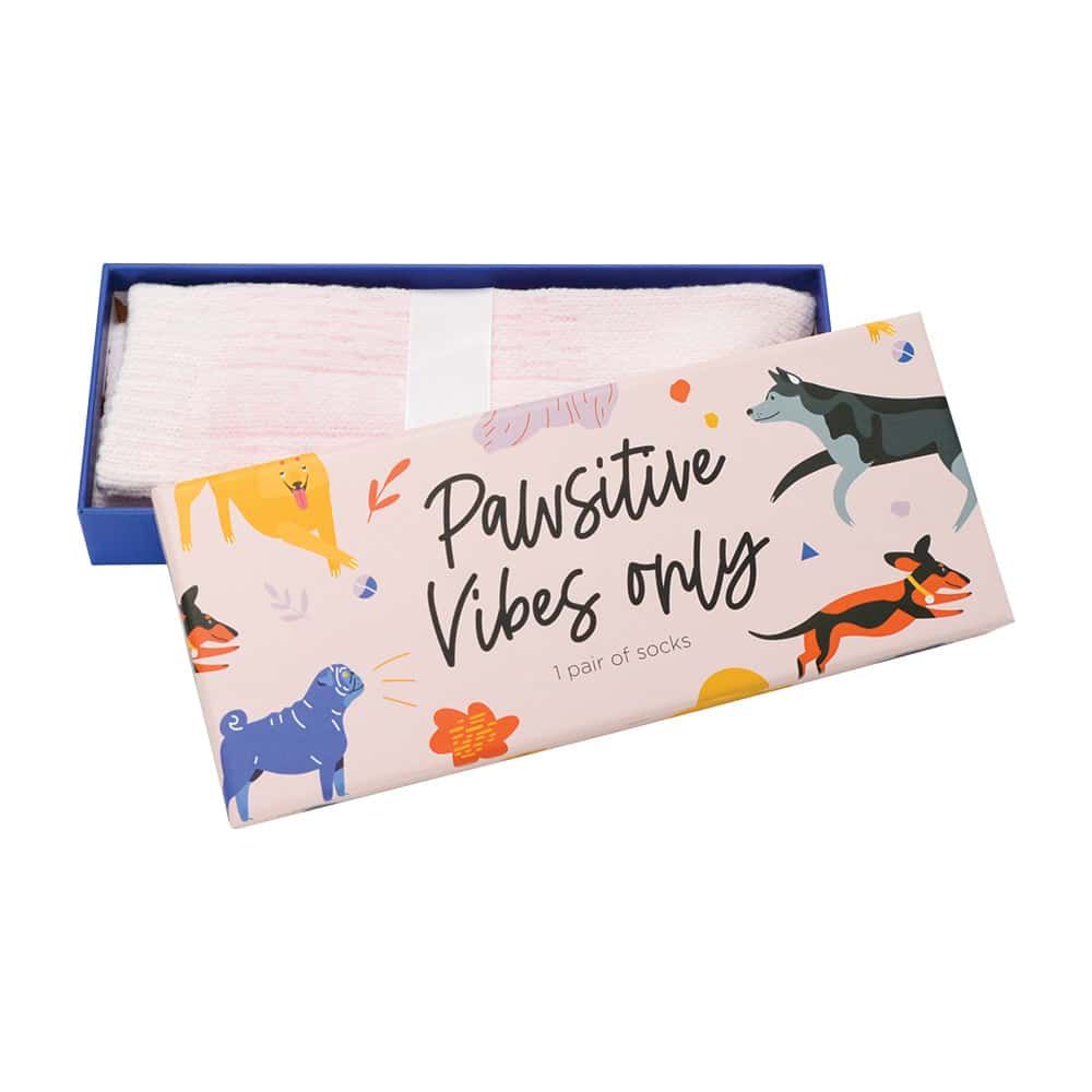 PAWSITIVE VIBES BOXED SOCKS BY ANNABEL TRENDS