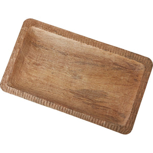 
                  
                    CARVED WOODEN PLATTER BY GRAND DESIGNS
                  
                