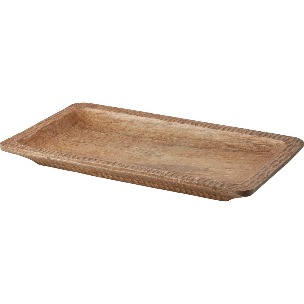 CARVED WOODEN PLATTER BY GRAND DESIGNS