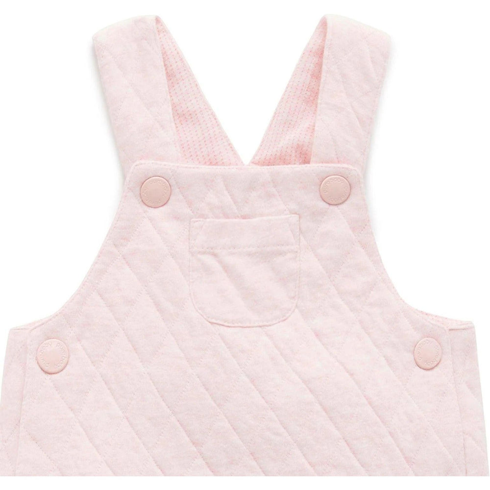 
                  
                    SOFT PINK QUILTED OVERALL BY PUREBABY
                  
                