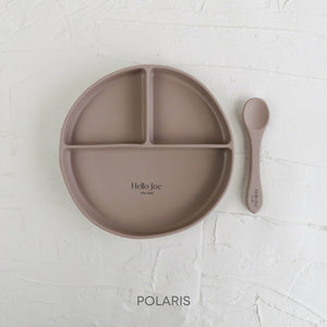
                  
                    SILICONE SUCTION DIVIDED PLATE BY HELLO JOE THE LABEL
                  
                