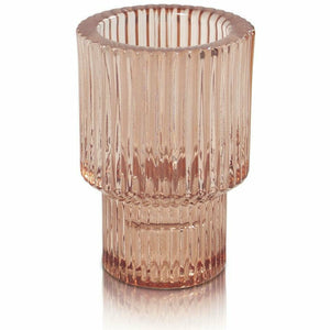 
                  
                    Arlo Vintage Glass Candle Holder in Champagne has a gorgeous, retro silhouette and stylish pleated glass finish. Cleverly designed to suit multiple candle types.
                  
                