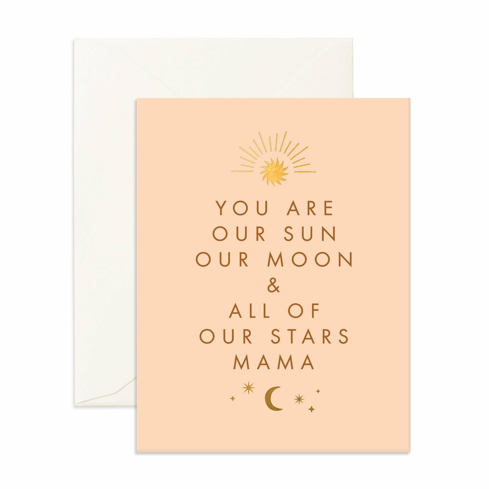 SUN MOON MAMA GREETING CARD BY FOX & FALLOW
