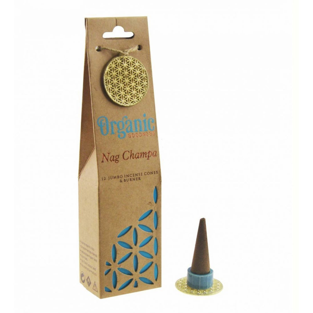 NAG CHAMPA INCENSE CONE BY ORGANIC GOODNESS