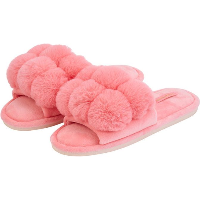 
                  
                    COSY LUXE POM POM SLIPPERS BY ANNABEL TRENDS
                  
                
