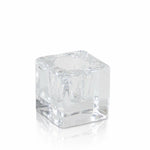  Clear Glass Taper and Dinner Candle Holder 
