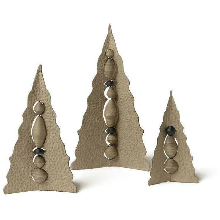 NATURAL PAPER CHRISTMAS TREES (SET OF 3) BY TREE STRIPES