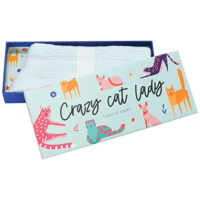 CRAZY CAT LADY BOXED SOCKS BY ANNABEL TRENDS