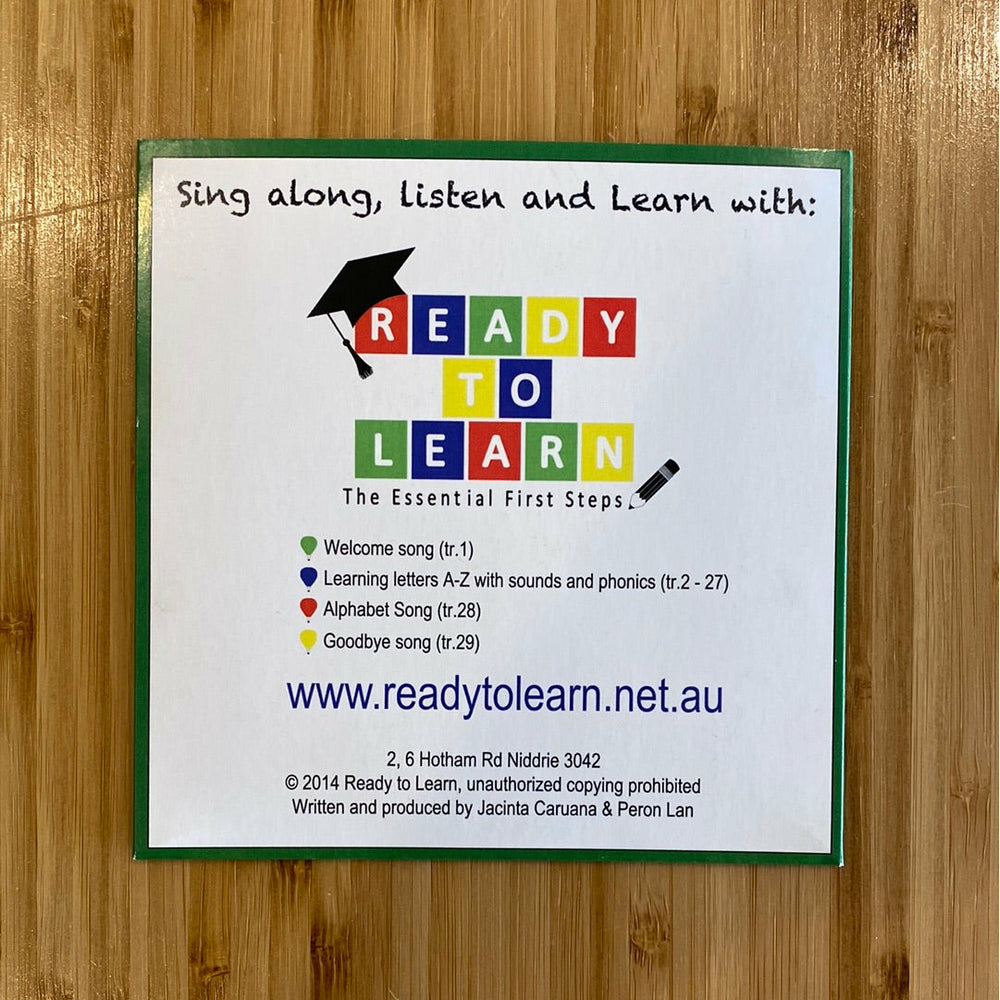 SING ALONG CD BY READY TO LEARN