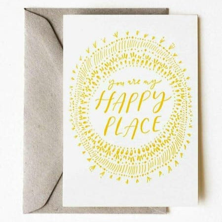 YOU ARE MY HAPPY PLACE GREETING CARD BY THE LITTLE PRESS